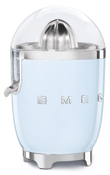 Електрическа цитрус преса Smeg CJF11PBEU, 70 W, Антикапкова система, Противоплъзгаща се основа, Пастелно син