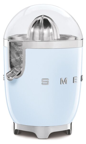 Електрическа цитрус преса Smeg CJF11PBEU, 70 W, Антикапкова система, Противоплъзгаща се основа, Пастелно син