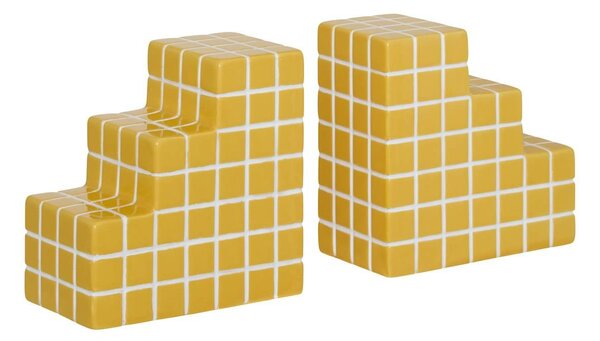 Поставка за книги atmosphera Poolside, Доломит, Жълта, 14.9 cm