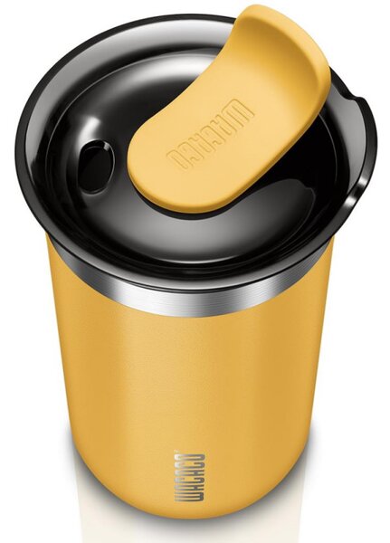 Термочаша Wacaco Octaroma Lungo Amber Yellow, 300ml, Вакуумно изолирана, Двойни стени, Без BPA, Жълт
