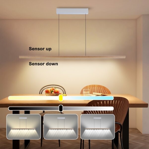 Immax NEO 07310L-LED Димируема лустра на кабели със сензор MADEIRA 37W/230V 157 cm ясен