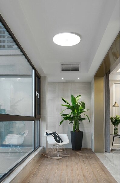LED таванно осветително тяло със сензор за сумрак и движение MORETTI 24W/230V Ø 30 см IP40 6500K