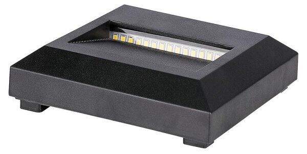 LED Екстериорна лампа за стълбище LED/2W/230V IP65 4000K черна