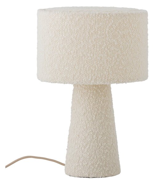 Бяла настолна лампа с текстилен абажур (височина 30 cm) Emmie – Bloomingville
