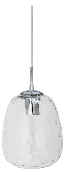 Висящо осветително тяло в сребрист цвят със стъклен абажур ø 20 cm Baele – Bloomingville
