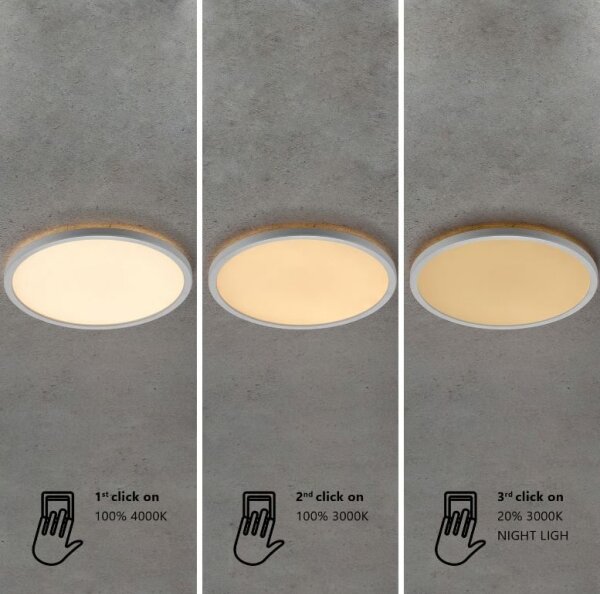 Nordlux - LED димируем плафон за баня OJA 14,5W/230V 3000/4000K IP54 Ø 30 см