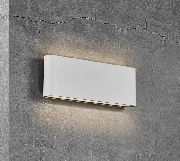 Nordlux - LED външно стенно осветително тяло KINVER LED/10W/230V IP54 бяло