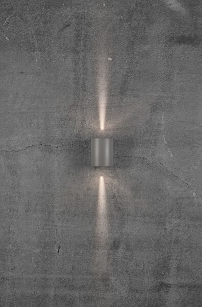 Nordlux - LED външно стенно осветително тяло CANTO 2xLED/5,5W/230V IP44 сиво