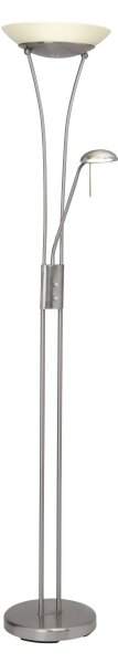 Brilliant - Димируема LED стояща лампа FINN 2xLED/13W/230V матов хром