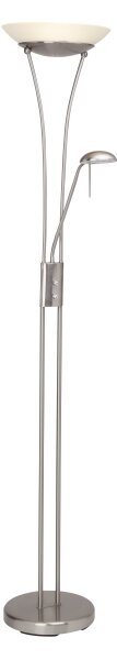 Brilliant - Димируема LED стояща лампа FINN 2xLED/13W/230V матов хром