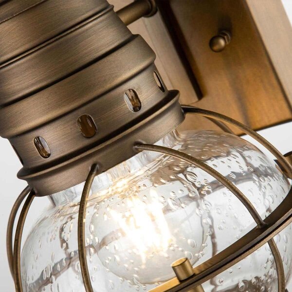 Kichler KL-BRIDGEPOINT-S-NBR - Външно осветително тяло BRIDGEPOINT 1xE27/60W/230V IP44