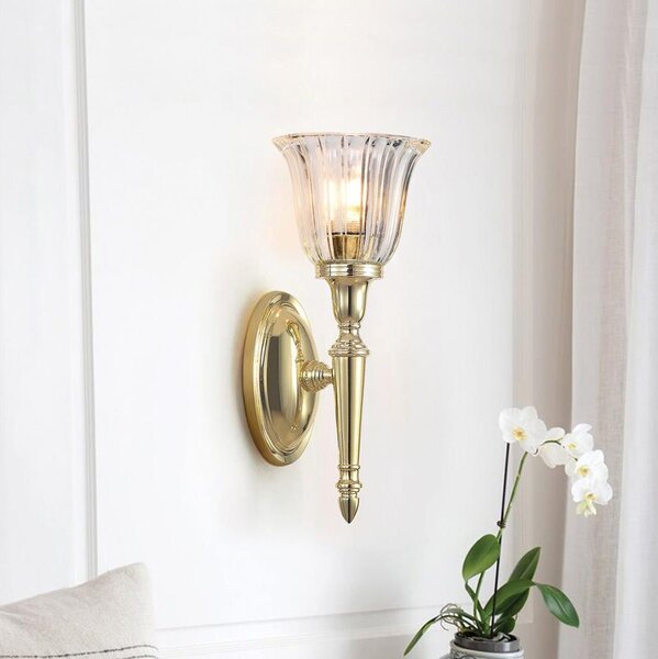 Elstead BATH-DRYDEN1-PB-LED Стенно осветително тяло за баня DRYDEN 1xG9/3W/230V IP44 златисто
