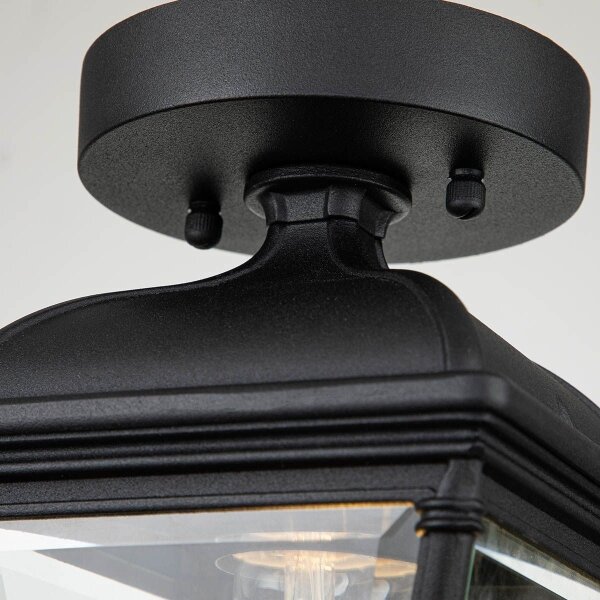 Elstead BAYVIEW-PORCH-BK - Външно таванно осветително тяло BAYVIEW 1xE27/60W/230V IP44