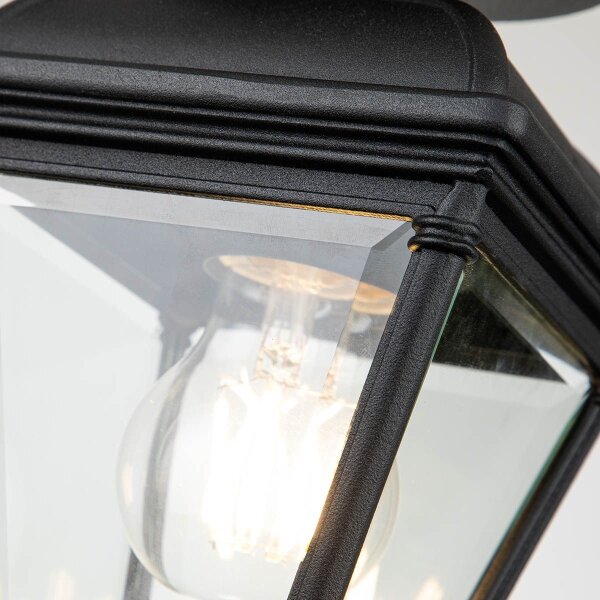 Elstead BAYVIEW-PORCH-BK - Външно таванно осветително тяло BAYVIEW 1xE27/60W/230V IP44