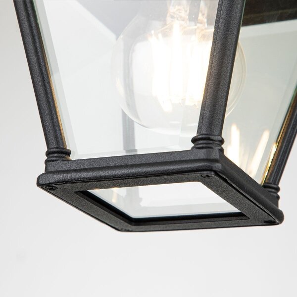 Elstead BAYVIEW-PORCH-BK - Външно таванно осветително тяло BAYVIEW 1xE27/60W/230V IP44