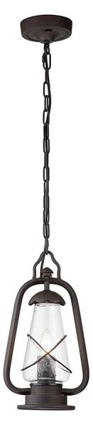 Elstead MINERS-CHN - Външен полилей на верига MINERS 1xE27/60W/230V IP44 бронз