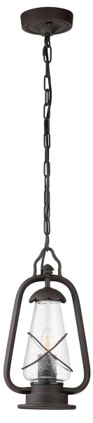 Elstead MINERS-CHN - Външен полилей на верига MINERS 1xE27/60W/230V IP44 бронз