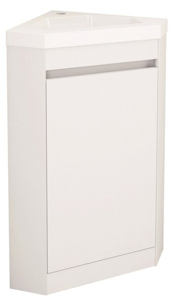 Ъглов шкаф за баня СИДНИ 4040 NEW, бял