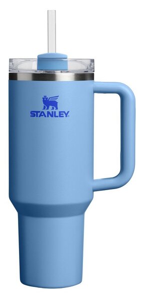 Син термос със сламка от неръждаема стомана 1,18 l Quencher H2.O FlowState™ Tumbler Blue Sky – Stanley