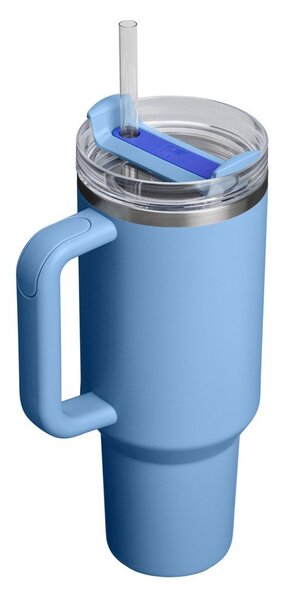 Син термос със сламка от неръждаема стомана 1,18 l Quencher H2.O FlowState™ Tumbler Blue Sky – Stanley