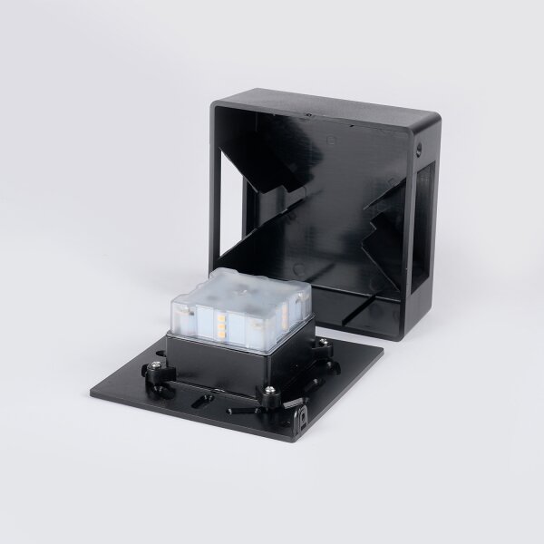 Brilagi - LED външно стенно осветително тяло DOUBLERAY LED/6W/230V черно IP54