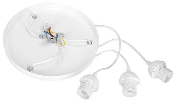 Brilagi - Полилей на кабел RESNA 3xE27/60W/230V Ø 45 см кремав/бежов