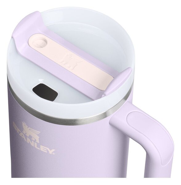Термос със сламка от неръждаема стомана в цвят лавандула 890 ml Quencher H2.O FlowState™ Tumbler Purple Dust – Stanley