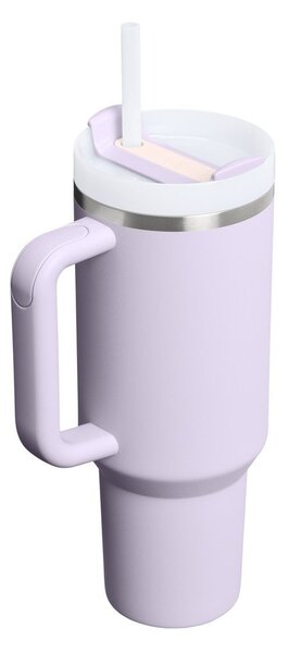 Термос със сламка от неръждаема стомана в цвят лавандула 1,18 l Quencher H2.O FlowState™ Tumbler Purple Dust – Stanley