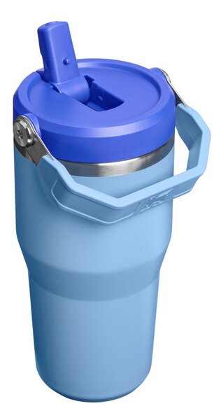 Син термос от неръждаема стомана 600 ml IceFlow™ Flip Straw 2.0 Tumbler Blue Sky – Stanley