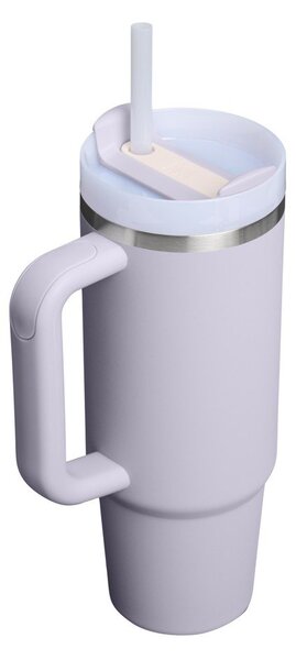 Термос със сламка от неръждаема стомана в цвят лавандула 890 ml Quencher H2.O FlowState™ Tumbler Purple Dust – Stanley