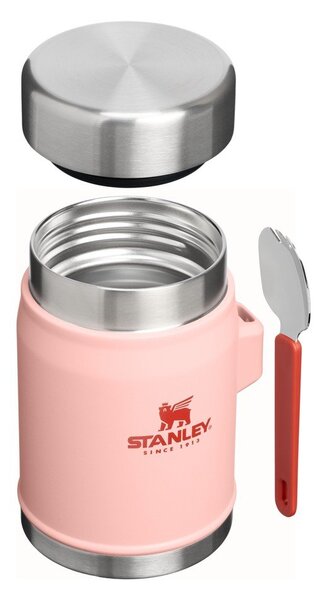 Термос за храна от неръждаема стомана в прасковен цвят 400 ml Legendary Food Jar + Spork Peach Rose – Stanley