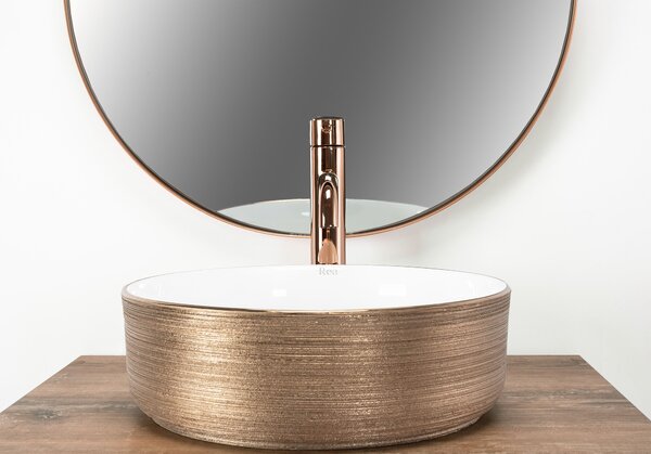 Умивалник за плот Rea Sami Brush Rose Gold