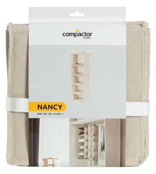 Висящ текстилен органайзер за гардероб Nancy - Compactor