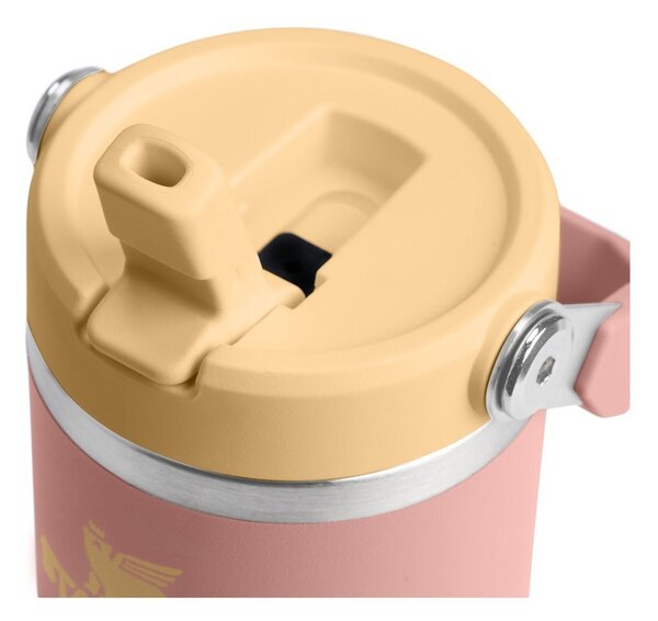 Прасковен термос от неръждаема стомана 410 ml IceFlow™ Flip Straw 2.0 Tumbler Peach Rose – Stanley