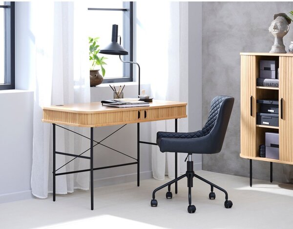 Работна маса от дъб 60x120 cm Nola - Unique Furniture