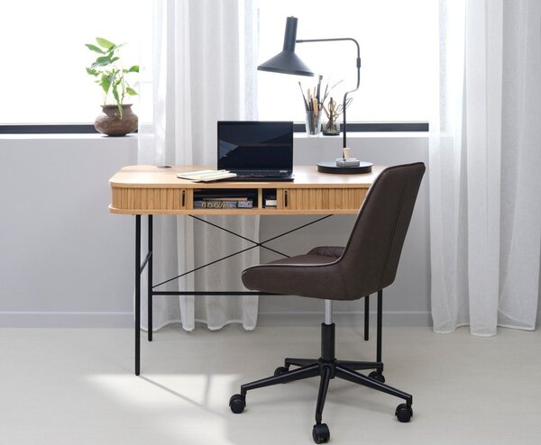 Работна маса от дъб 60x120 cm Nola - Unique Furniture