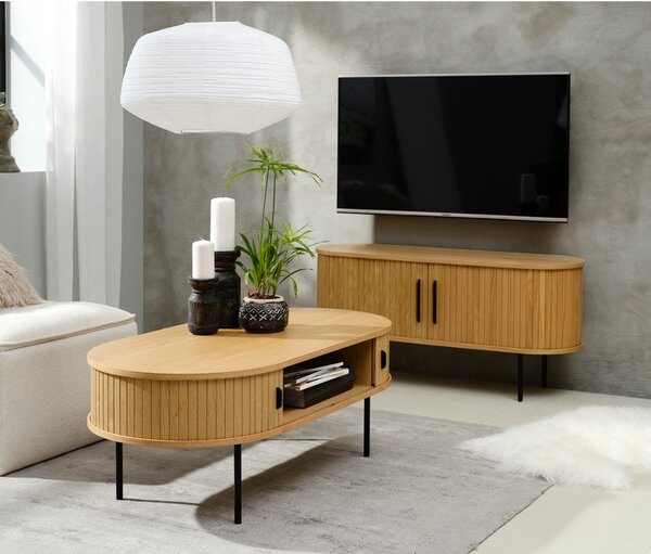 Черна масичка за кафе 60x120 cm Nola - Unique Furniture
