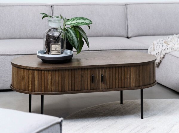 Черна масичка за кафе 60x120 cm Nola - Unique Furniture