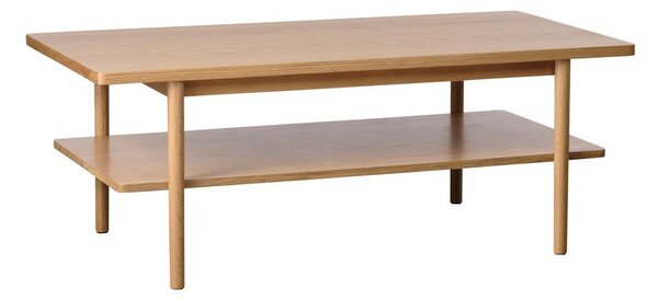 Масичка за кафе с плот в дъбов декор в естествен цвят 60x120 cm Ponza - Unique Furniture
