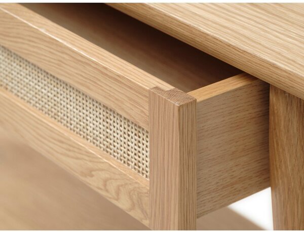 Конзолна маса с дъбов плот в естествен цвят 40x110 cm Barrali – Unique Furniture