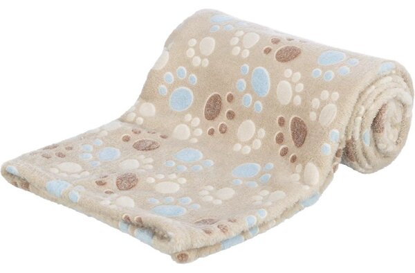 Бежово одеяло за куче от флийс 100x70 cm Trixie Laslo – Plaček Pet Products