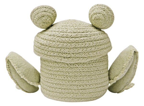 Зелена текстилна детска кошница за играчки ø 15x15 cm Mini Fred the Frog – Lorena Canals