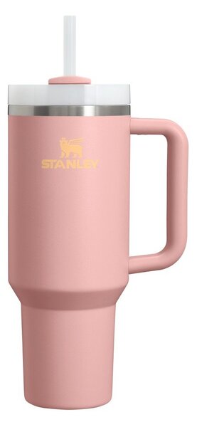 Прасковен термос със сламка от неръждаема стомана 1,18 l Quencher H2.O FlowState™ Tumbler Peach Rose – Stanley
