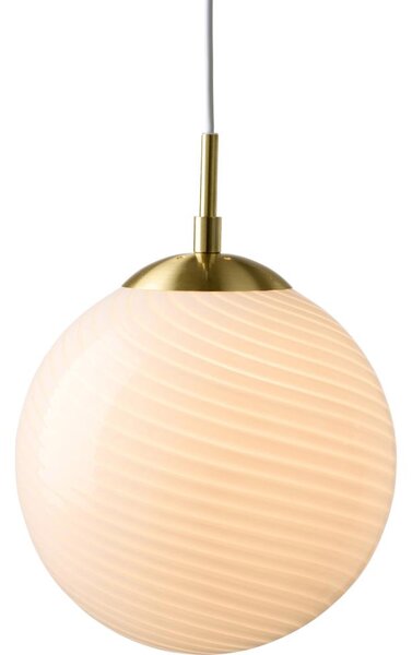 Halo Design 748341 - Полилей на кабел CANDY 1xE27/25W/230V пр. 20 см крем/месинг