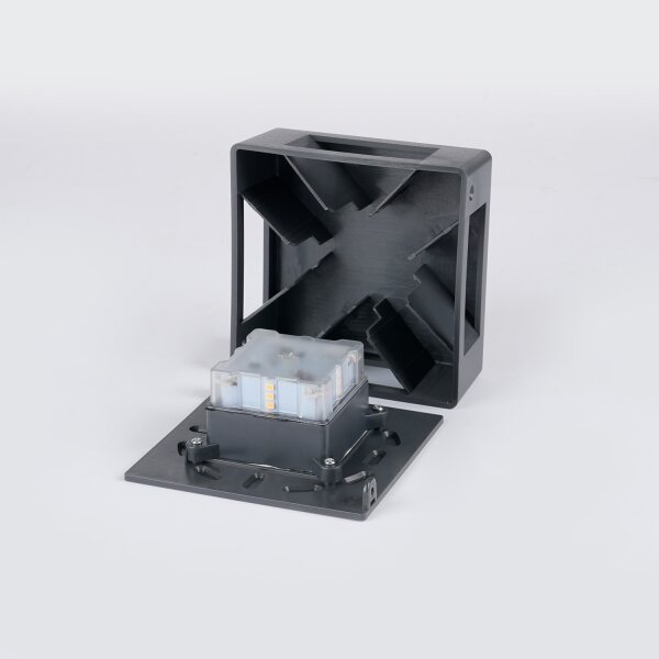 Brilagi - LED външно стенно осветително тяло QUADRAY LED/6W/230V антрацит IP54