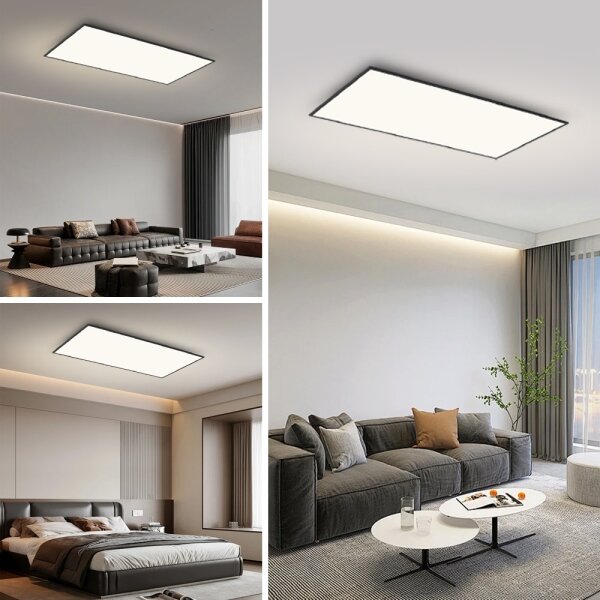 Brilagi - LED таванно осветително тяло SLIMFRAME LED/80W/230V 120x60 cm 3000/4000/6000K черно