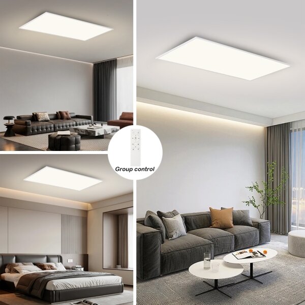 Brilagi - Димируемо LED таванно осветително тяло SLIMFRAME LED/80W/230V 120x60 cm бяло + дистанционно управление