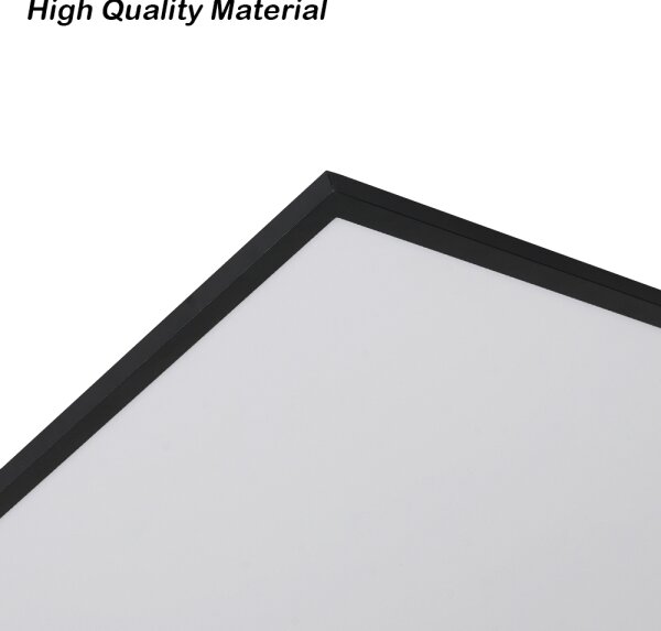 Brilagi - димируемо таванно LED осветително тяло SLIMFRAME LED/80W/230V 120x60 cm черно + дистанционно управление