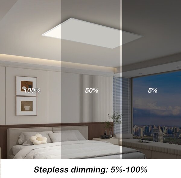 Brilagi - Димируемо LED таванно осветително тяло SLIMFRAME LED/80W/230V 120x60 cm бяло + дистанционно управление