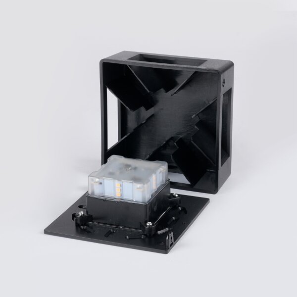 Brilagi - LED външно стенно осветително тяло QUADRAY LED/6W/230V черно IP54